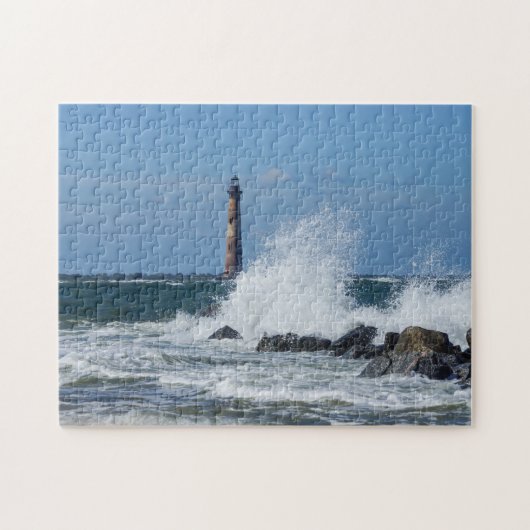Morris Island Lighthouse Splash Puzzle (Horizontal)