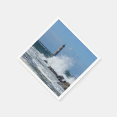 Morris Island Lighthouse Splash Serviette (Ecke)