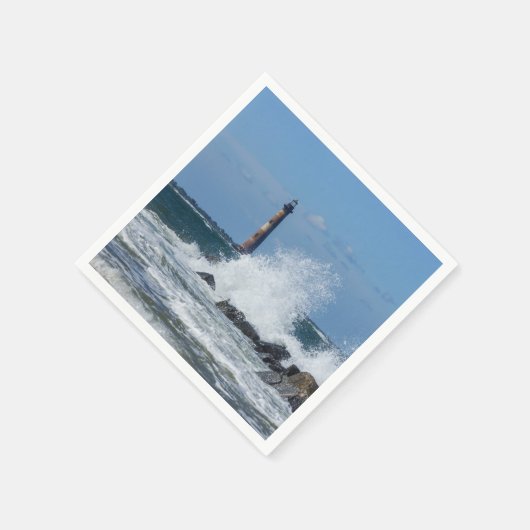 Morris Island Lighthouse Splash Serviette (Ecke)