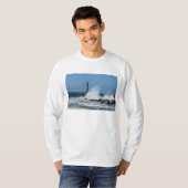 Morris Island Lighthouse Splash T-Shirt (Vorne ganz)