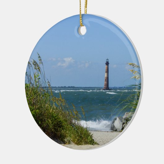 Morris Island Lighthouse Walkway Keramikornament (Links)
