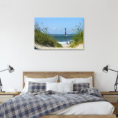 Morris Island Lighthouse Walkway Leinwanddruck (Insitu (Schlafzimmer))