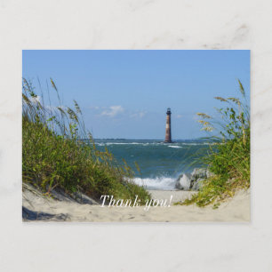 Morris Island Lighthouse Walkway Postkarte
