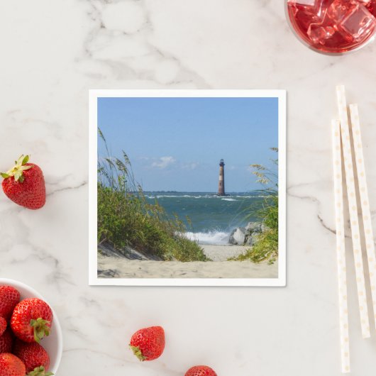 Morris Island Lighthouse Walkway Serviette (Beispiel)
