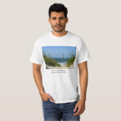 Morris Island Lighthouse Walkway T-Shirt (Vorne ganz)