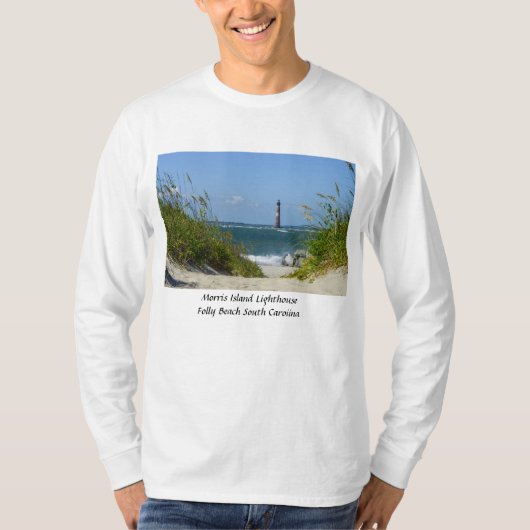 Morris Island Lighthouse Walkway T-Shirt (Vorderseite)