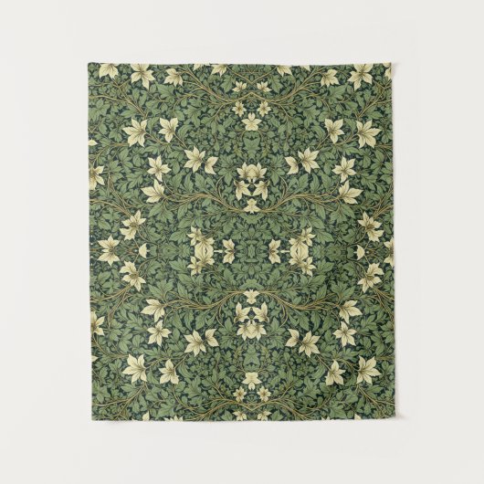 Morris Klassischer Blumenstil Floral Wandteppich (Vorderseite)