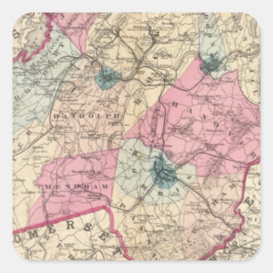 Morris Landkreis, NJ Quadratischer Aufkleber