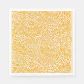 Morris - Larkspur, goldgelb Serviette (Vorderseite)
