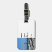 Morris Leuchtturm und Baum bleiben Gepäckanhänger (Vorderseite vertikal)