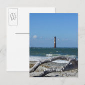 Morris Leuchtturm und Baum bleiben Postkarte (Vorne/Hinten)
