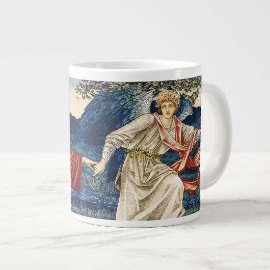 Morris Liebe, die Pilger anführt: Tapestry Design Jumbo-Tasse (Vorderseite Rechts)