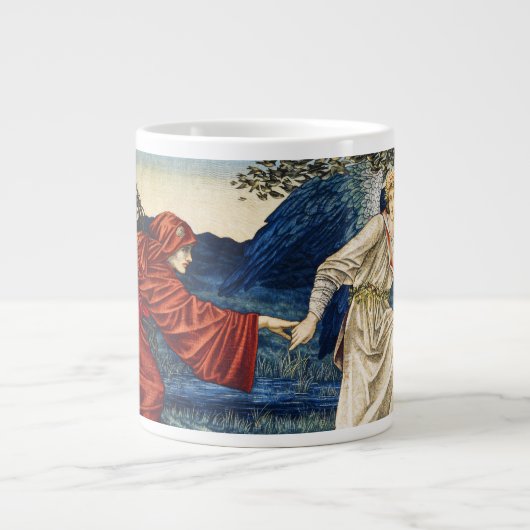 Morris Liebe, die Pilger anführt: Tapestry Design Jumbo-Tasse (Vorderseite)