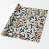 Morris Light Background Antikes Pomegrana Muster Geschenkpapier (Ungerollt)