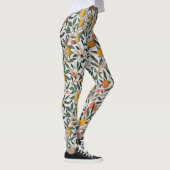 Morris Light Background Antikes Pomegrana Muster Leggings (Rechts)