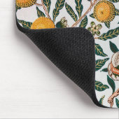 Morris Light Background Antikes Pomegrana Muster Mousepad (Ecke)