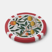 Morris Light Background Antikes Pomegrana Muster Pokerchips (Einzeln)