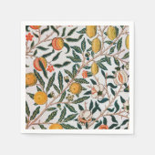 Morris Light Background Antikes Pomegrana Muster Serviette (Vorderseite)