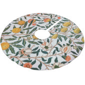 Morris Light Background Antique Pomegrana Pattern Polyester Weihnachtsbaumdecke (Schrägansicht)