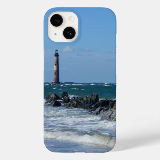 Morris Lighthouse Folly Beach iPhone Case (Rückseite)