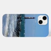 Morris Lighthouse Folly Beach iPhone Case (Rückseite (Horizontal))