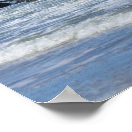 Morris Lighthouse Folly Beach Poster (Ecke)