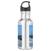 Morris Lighthouse Folly Beach Wasserflasche (Vorderseite)