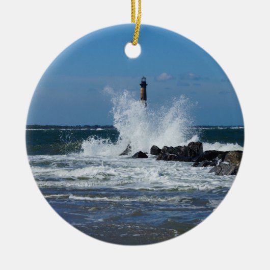 Morris Lighthouse Splash Keramikornament (Vorne)