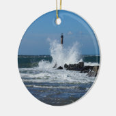 Morris Lighthouse Splash Keramikornament (Links)