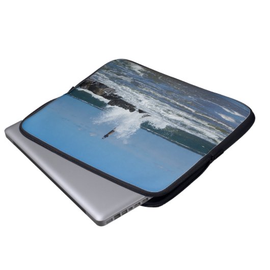 Morris Lighthouse Splash Laptopschutzhülle (Vorne Knopf)