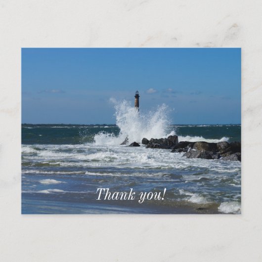Morris Lighthouse Splash Postkarte (Vorderseite)
