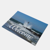 Morris Lighthouse Splash Welcome Doormat Fußmatte (Schrägansicht)