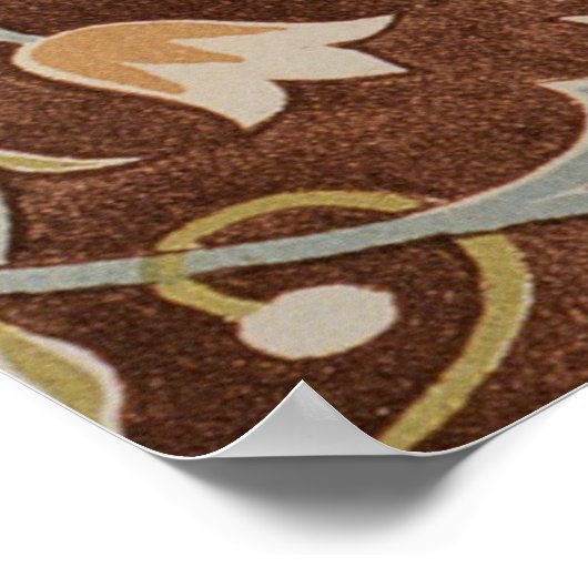 Morris Little Blume Jugendstil Detail Poster (Ecke)