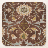 Morris Little Blume Jugendstil Detail Rechteckiger Pappuntersetzer (Vorderseite)