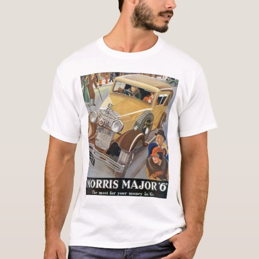 Morris Major "6" Automobile Ad T-Shirt (Vorderseite)