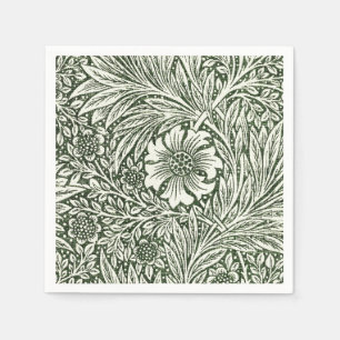 Morris Marigold Vintag 1875 Grüne Blume Serviette