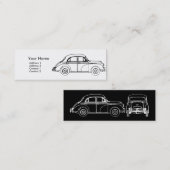 Morris-Minderjährig-Visitenkarte Mini Visitenkarte (Vorne/Hinten)