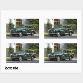 Morris Minor 1000 Reisender Rechteckiger Aufkleber (Blatt)