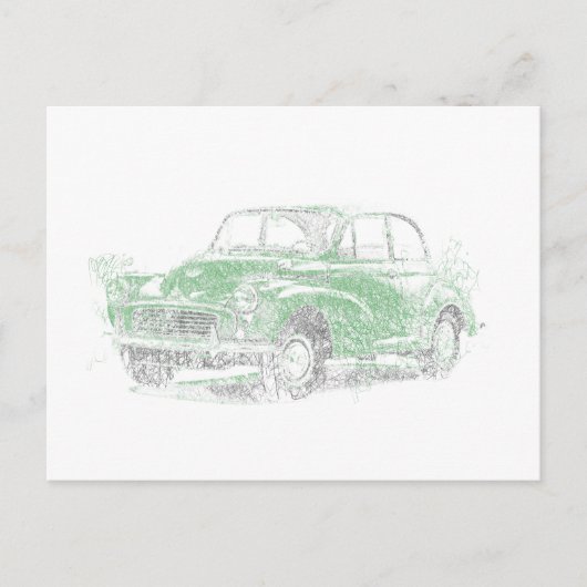 Morris Minor (Biro) Postkarte (Vorderseite)