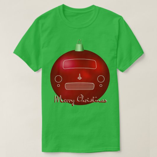 Morris Minor British Classic Christmas Ball Specia T-Shirt (Design vorne)