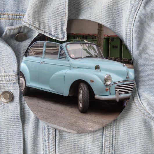 Morris Minor Convertible Tourist Button (Beispiel)