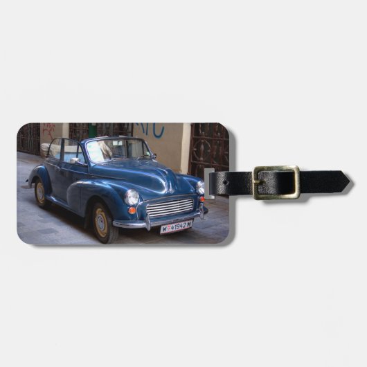 Morris Minor Convertible Tourist Gepäckanhänger (Vorderseite horizontal)