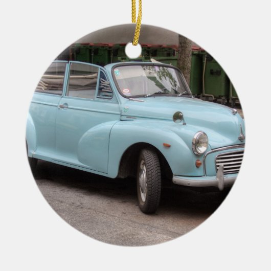 Morris Minor Convertible Tourist Keramikornament (Vorne)