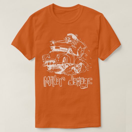 Morris Minor Damage Dunkel T-Shirt (Design vorne)