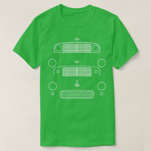 Morris Minor Evolution Classic Cars 19481971 T-Shirt (Design vorne)