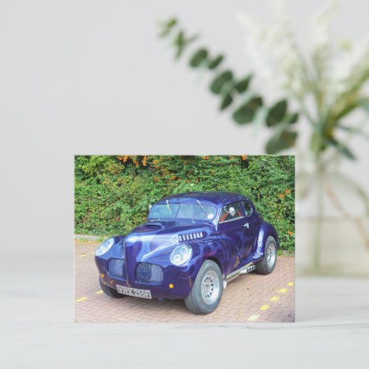 Morris Minor Frisierte Auto Postkarte (Stehend Vorderseite)