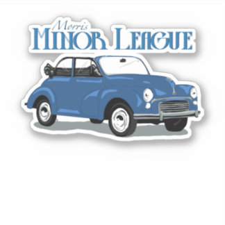 Morris Minor - Minor League - Klassischer Autokopt Aufkleber