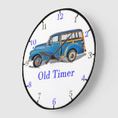 Morris Minor Wall Clock Große Wanduhr (Winkel)