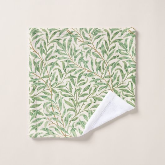 Morris - Muster für antike Weiden und Blätter Badhandtuch Set (Waschlappen)