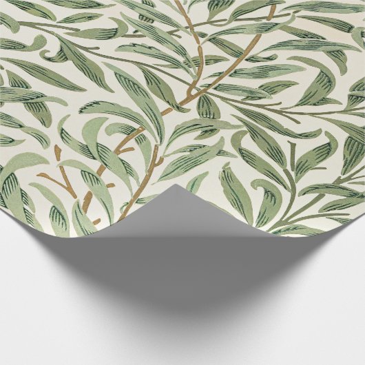 Morris - Muster für antike Weiden und Blätter Geschenkpapier (Ecke)